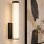 Applique murale moderne 11,8 po à DEL avec abat-jour en acrylique givré, lumière de meuble-lavabo noire à intensité variable de 7 W, applique murale pour la salle de bain, le couloir et la chambre à coucher