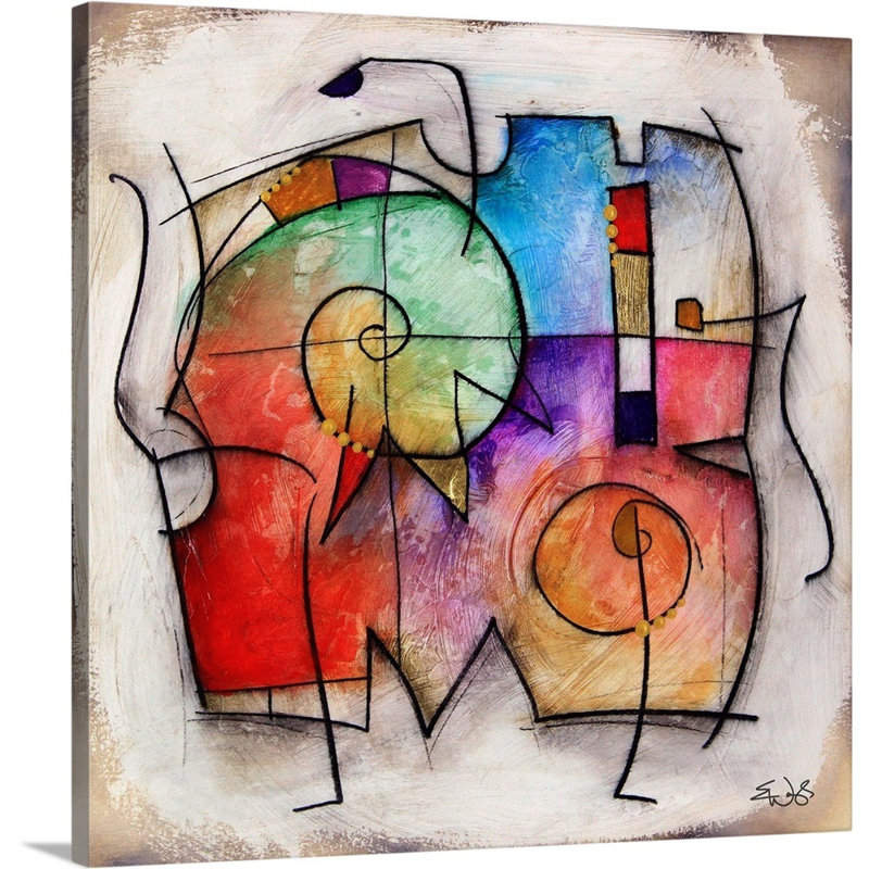 Malveaux «Galaxy III» par Brittiney, impression, H 16 po x l 16 po x P 1,5 po, Toile