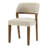 Miloh Upholstered Dining Chairs With Rubberwood Legs & Padded Backrests-114730315