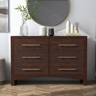 6 Drawer 54" W Double Dresser