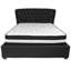 Lit plateforme capitonné avec matelas Haleigh-1189629667-1189629669