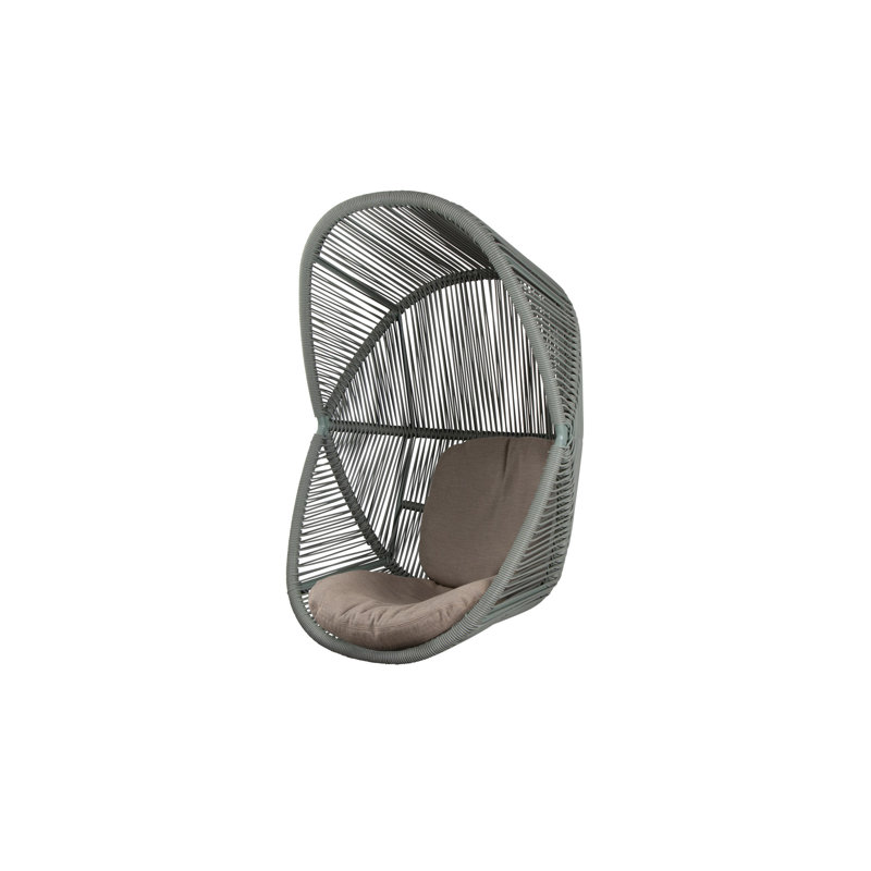 Hive Hanging Chair with Cane-line AirTouch Seat/Back Cushion, Dusty Green
