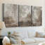 Fresco Collage I - Toile tendue sur mesure avec châssis - 3 pièces-92200529