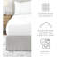 Jupe de lit - Microfibre ultra douce - Qualité d'hôtel facile à installer, résistante au rétrécissement et à la décoloration - Housse de lit - Ensemble de grand lit - Décoration de chambre à coucher