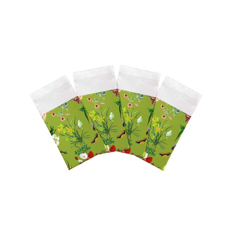 Serviettes de table en satin de coton Flora Fauna, Fontana