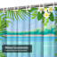 Rideau de douche imperméable Tropical-787506356