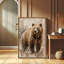 «Brown Bear Wildlife Portrait», reproduction d'art encadrée-210569920-210569923