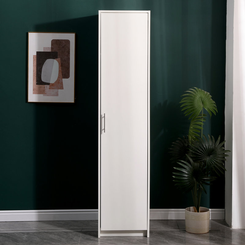 Rinnes 1 Door Manufactured Wood Wardrobe