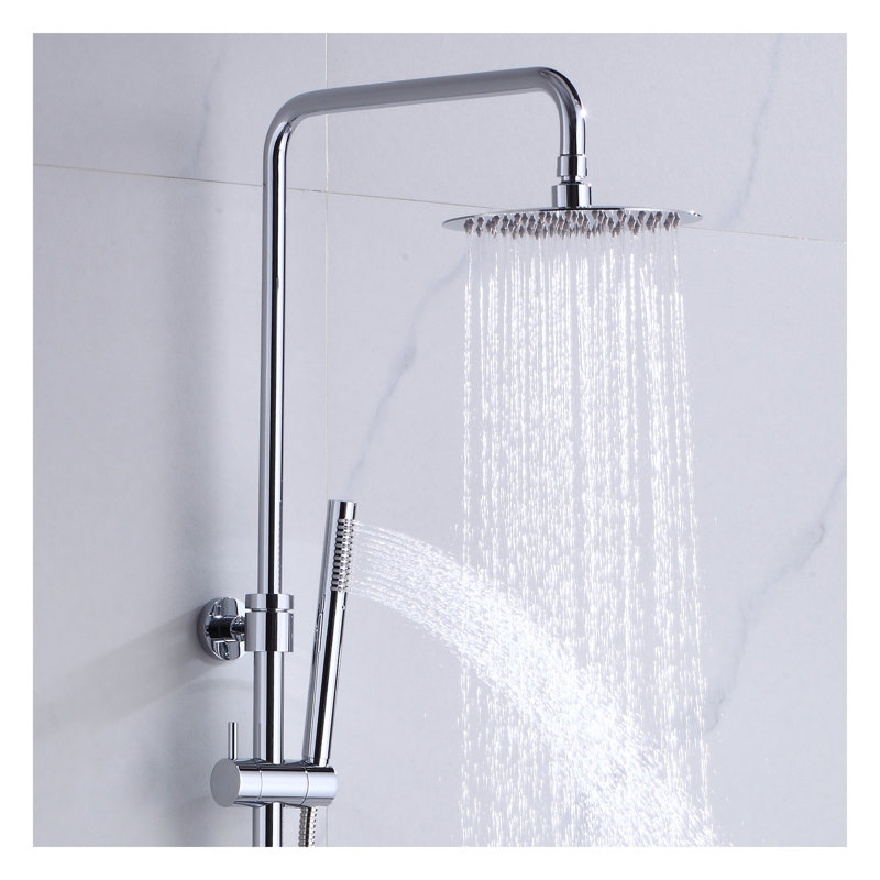 Robinet de douche avec valve brute, Chrome