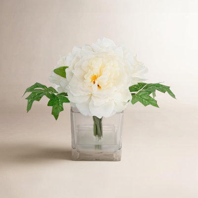 Villela Peony Floral Arrangement in Vase