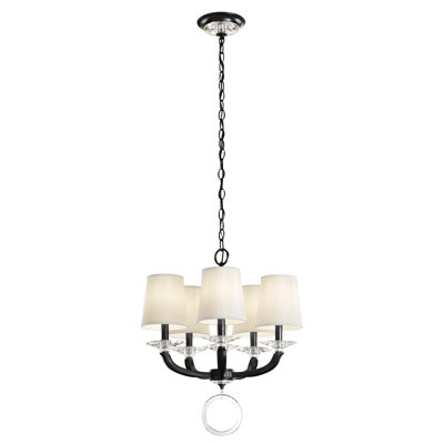 Emilea 5 - Light Glass Chandelier