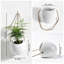 Ensemble de 3 vases muraux en céramique - Pots de fleurs suspendus pour plantes d'intérieur, décoration murale pour hall d'entrée