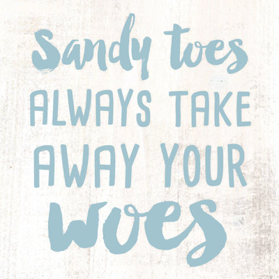Sandy Toes Woes - Wrapped Canvas Print