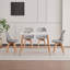 Dining Chairs - Nordic Style Dining Chair - Mesh Backrest - Solid Wood Legs-1956994511-1958533017