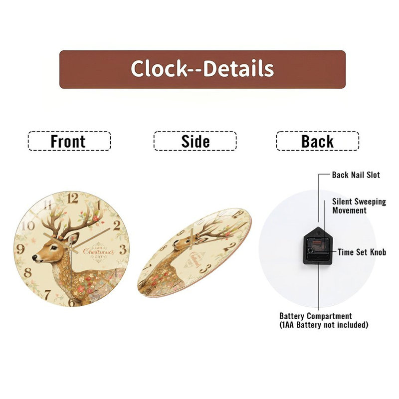 Horloge murale 12 po