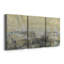Gold Horizon I - Toile tendue avec châssis de qualité supérieure - Prêt à être accroché-1712470704