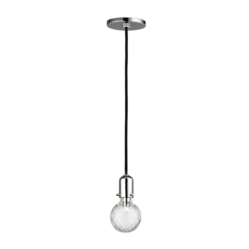 Marlow 1 - Light Single Pendant, Polished Nickel
