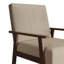 Chaise d'appoint en lin beige-590589697