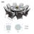 8 - Person Patio Dining Set with Round Table , Cushions Included-87536334-87536335