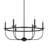 Rylann 6 - Light Dimmable Wagon Wheel Chandelier-1387155047