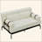  59" Modern Loveseat 2-Seater Sofa with Flexible USB Ports , Unique Cylindrical Armrests-114251093