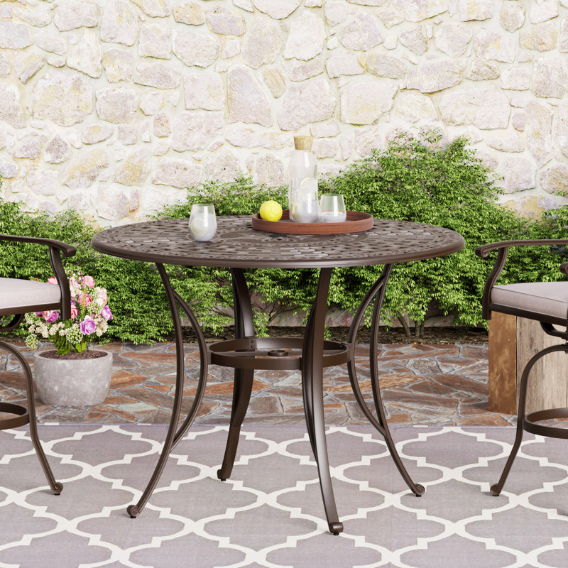Table de bar d'extérieur en aluminium Adoraim