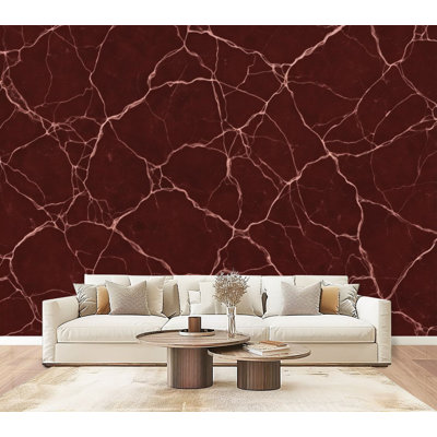Papier peint adhésif à motifs adhésifs à motif de veines de marbre, H 69 po x l 96 po, papier peint amovible en PVC auto-adhésif pour chambre à coucher, bureau à domicile