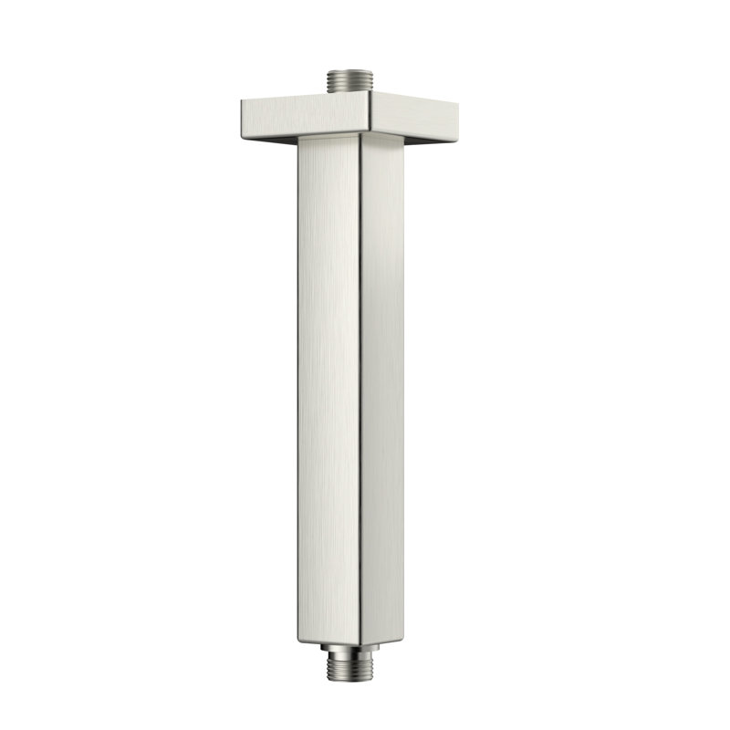 8" Shower Arm with Flange, Brushed Nickel