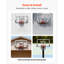 Panier de basketball mural, panier de basketball extérieur pour PC de 54 pouces avec réglage de la manivelle, panneau arrière épaissi de 0,11 pouce, conception classique de panier de basketball, utilisation intérieure et extérieure