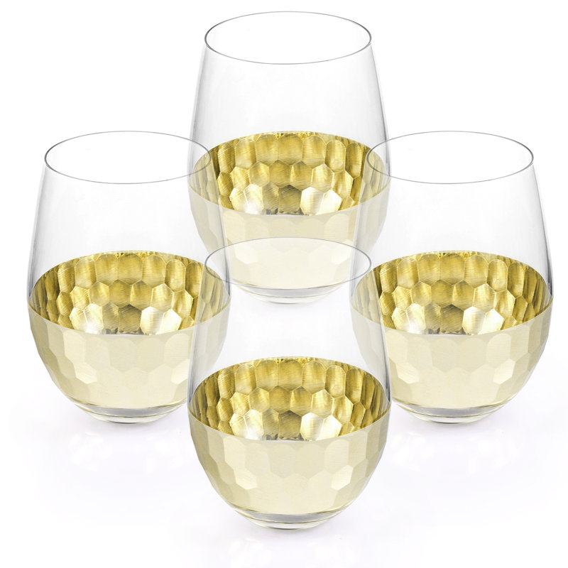 Hammered 8 Oz. Glassware Set
