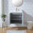 Maari 24'' Light Gray Modern Wall Mounted Bathroom Vanity With Rectangular Ceramic Sink