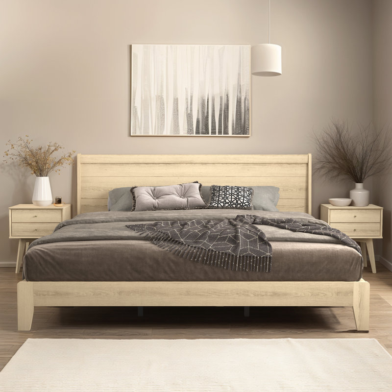 Brookport 3 Piece Bedroom Set, King, Oslo Oak