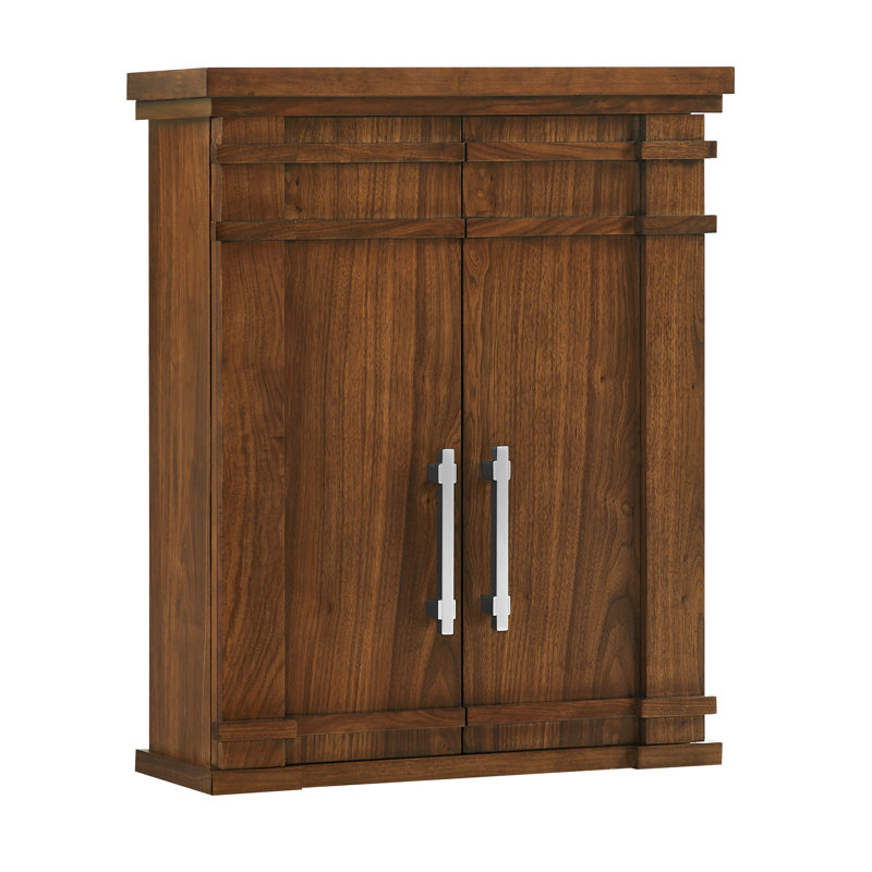 Lankford 24 Wood Wall Cabinet, Walnut