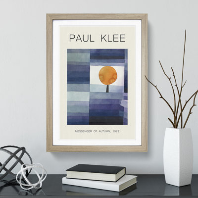 The Harbinger of Autumn by Paul Klee - Framed Print