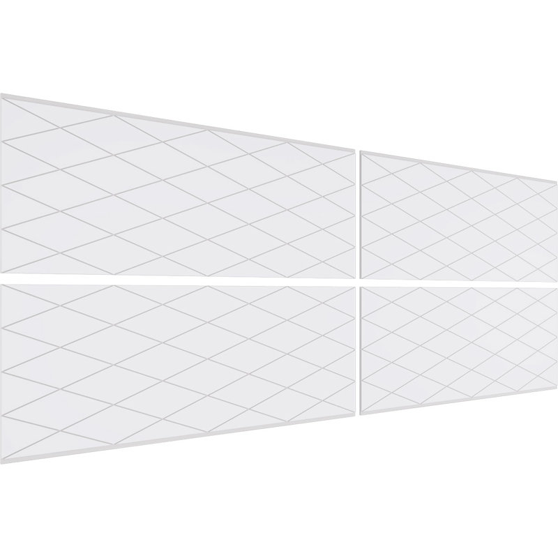36.25'' H x 94.5'' W x 0.38'' D Expanded Cellular PVC Wainscot Panelling