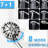 5 Inch Rain Shower & 7-Spray Handheld With 26" Slide, Easy Installation, Angle-Adjustable, Nozzles, Stable 1.8Gpm Flow, Manual Control Bathroom : Showerhead And Adjustable, Dual Flow 1.8Gpm, No Wall-126726079