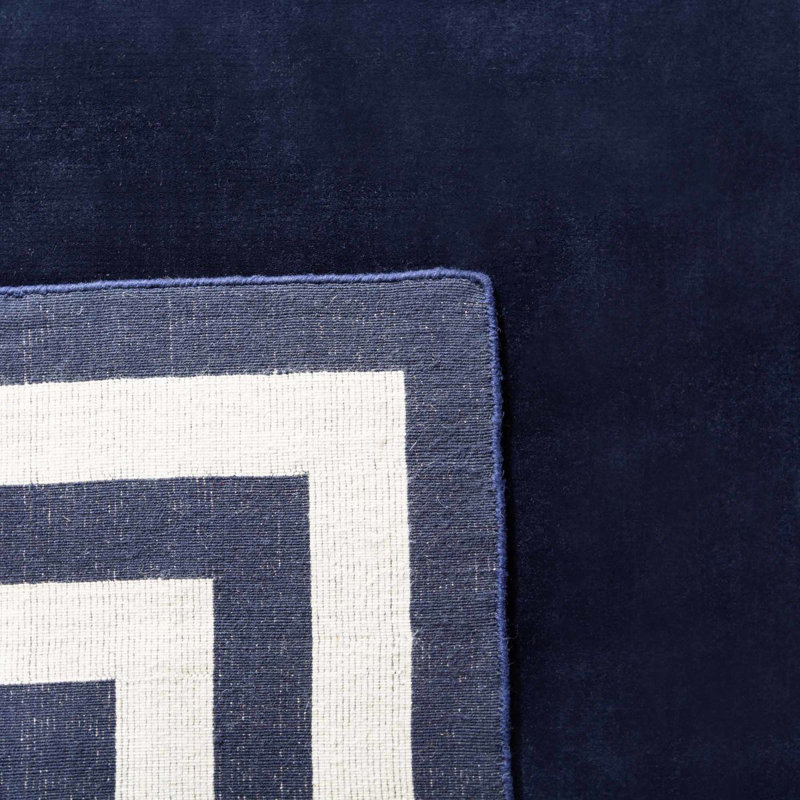 Ralph Lauren Fitzgerald Border Wool Geometric Rug, Rectangle 9' x 12'