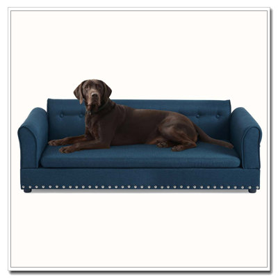 Elegant Modern Linen Fabric Oversized Pet Sofa