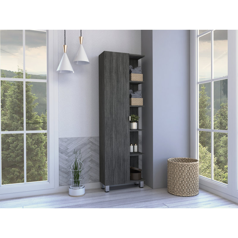 Armoire à linge Smokey, Gris