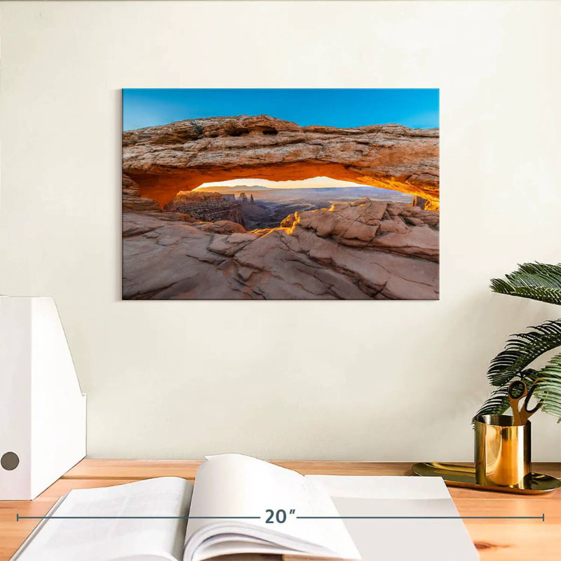 Alvord Mesa Arch Canyonlands, H 8 po x l 12 po