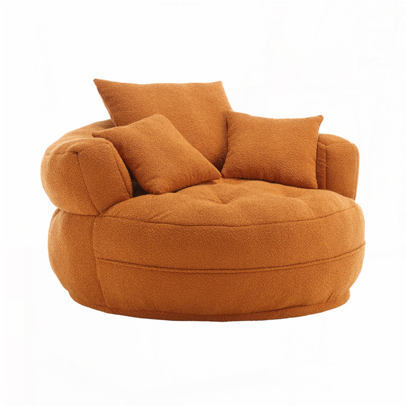 Méridienne rembourrée Roosendaal, Boucle orange