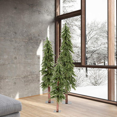 Arbre de Noël artificiel éclairé 72 pi Jadaly - base incluse