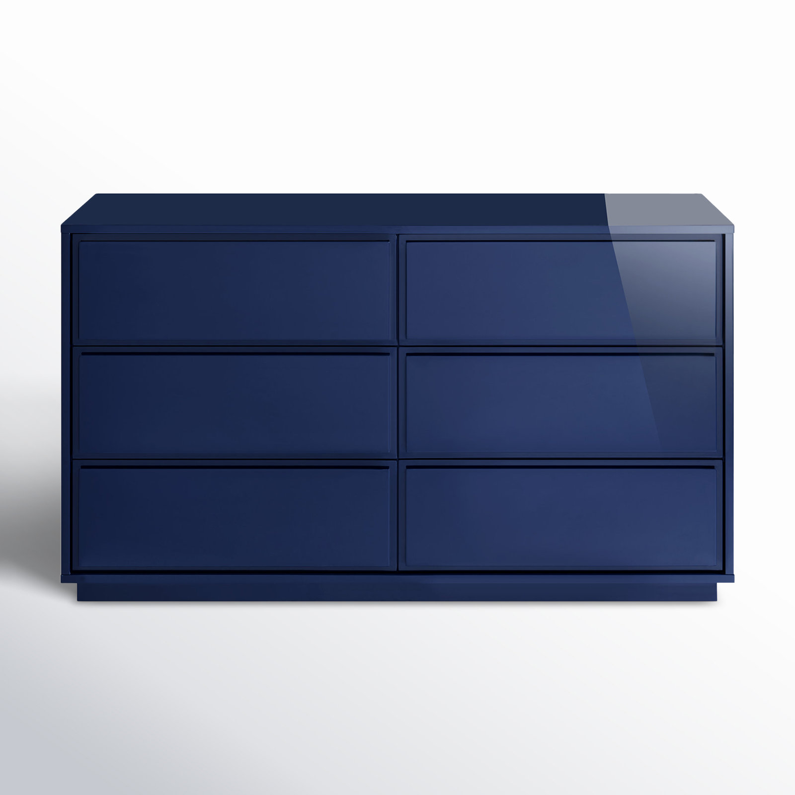 Carson Fully Assembled 6-Drawer Sideboard, Blue