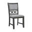 Chaise d'appoint Relyea en gris foncé