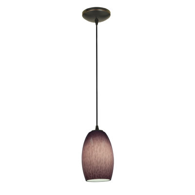 Luminaire suspendu cylindrique à 1 lumière Crisman