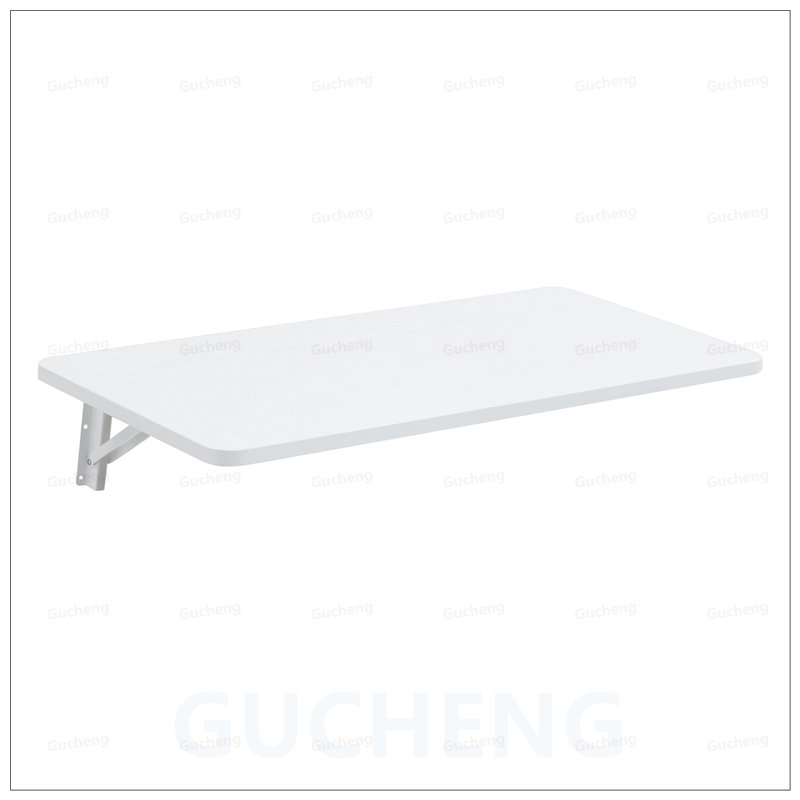 Table pliante murale, bureau flottant pour petits espaces, conception pliable durable et polyvalente, Blanc