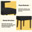 Modern T-Backrest Lambswool Fabric Upholstered Dining Chairs (Set of 6)-961757140