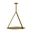 Peter Bristol Cymbal 1-light X-Large Pendant in Dark Bronze/Natural Brass with Brass shade-15668497