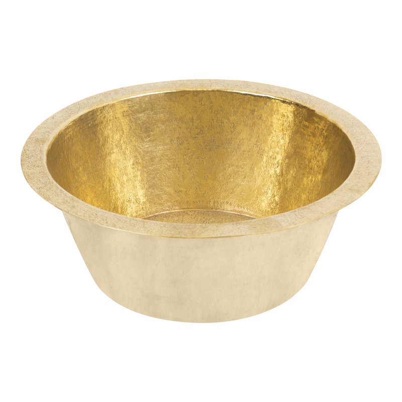 Terra Firma 14'' L Dual - Undermount Or Drop In Single Basin Kitchen Sink, Brass