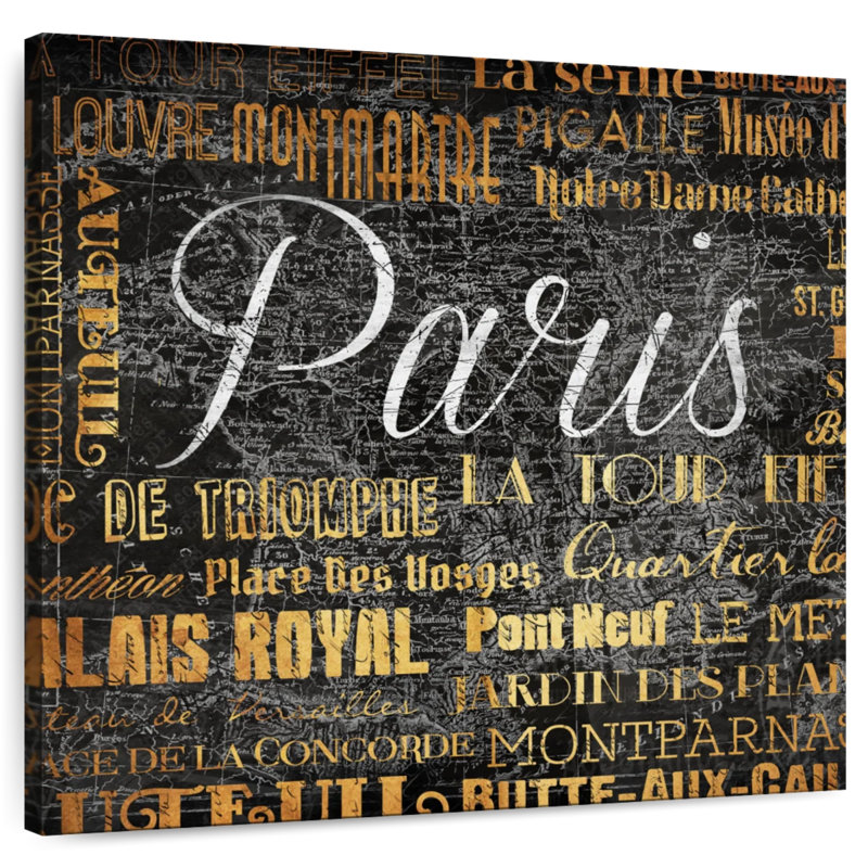 Nicci Paris Text, 20" H x 20" W